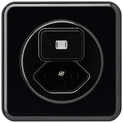 Combinazione luminosa INC A-R/1L+tipo 13 nero basico 