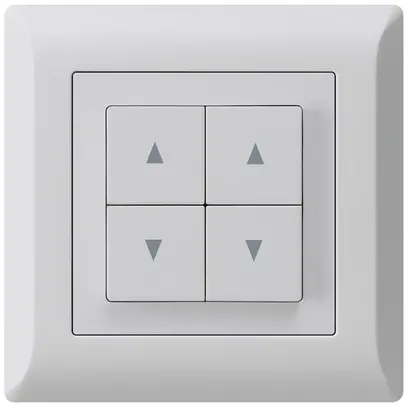 Interruttore per tapparelle INC kallysto.line grigio chiaro con 4 tasti 