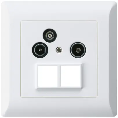 Prise pour antenne ENC R/TV/données kallysto.line HMS 2GHz 19db blanc 