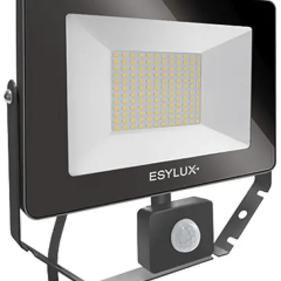 LED-Strahler ESYLUX AFL BASIC, 50W 3000K 5000lm 240×60×230mm IP65, schwarz 