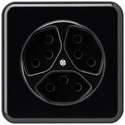 Prise ENC basico 3×type 13 noir pour BOMI 