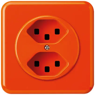 Presa INC basico 2×tipo 23 arancione con morsetti innest. 