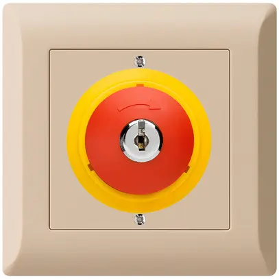 Contact pivotant à clé ENC kallysto.line ARRÊT D'URGENCE beige 
