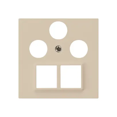 Frontplatte HMS kallysto für R/TV/SAT beige 