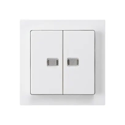 Kit frontale kallysto bianco con 2 lenti 60×60mm 