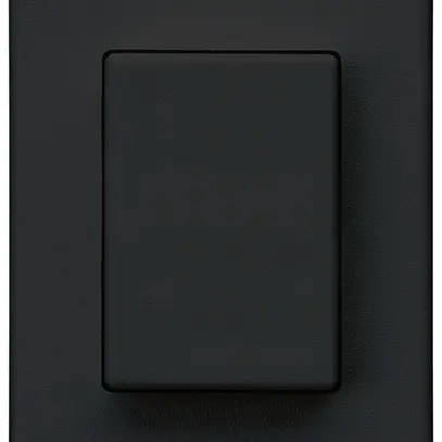 Interruttore a pulsante INS Hager FLF 10A/250V 6/1L nero 