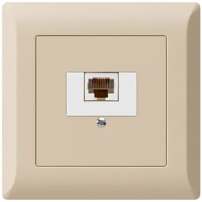 Presa di raccordo INC kallysto.line 1×RJ45u beige 