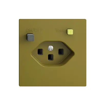 Presa INC EDIZIOdue T23 FI 30mA F, olive 