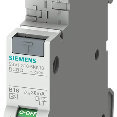 Disjoncteur différentiel Siemens SENTRON RCBO 1LN B-10A A-0.03A 6kA 1UM 