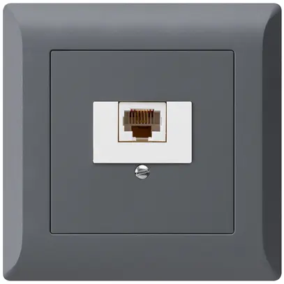 Presa di raccordo INC kallysto.line 1×RJ45u antracite 