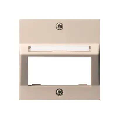 Piatta frontale kallysto per modulo multimedia uscita obliquo termoplast beige 