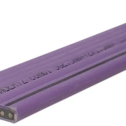 Cavo piatto Woertz Combi 5×2.5+2×1.5mm² senza alogeni lilla con banda nera Cca 