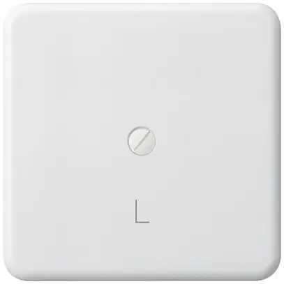 Placca di copertura basico grd.III mat.sint. bianco con incisione L 