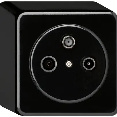 Presa AP basico TV-R-SAT nero 