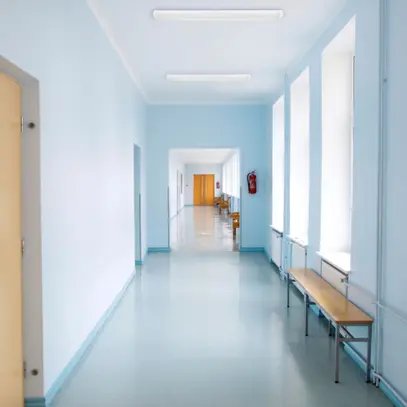 Plafoniera/applique LED Sylvania Deltawing 55W 7400lm 840 IP44 DALI 1.5m 