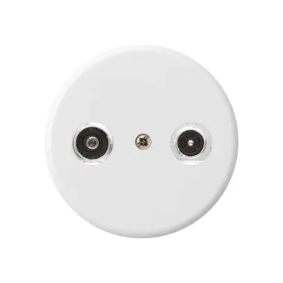 Prise d'antenne basico TV-R montage A 23dB 2GHz blanc 