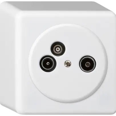 Presa d'antenna AP TV-R-dati basico 14dB bianco 