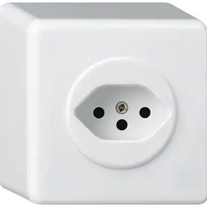 Presa AP basico tipo 13 bianco h=54mm 