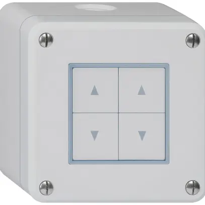 Interruttore per tapparelle AP robusto IP55 grigio con 4 tasti di comando 