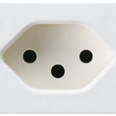 Presa INS FLF Hager tipo 13 bianco con morsetti a innesto con molla 