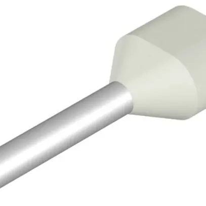 Capocorda doppio Weidmüller H isolato 2×0.5mm² 10mm bianco DIN sciolto 