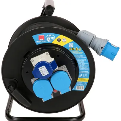 Avvolgicavo MH maxCAMP 2×T23 1×CEE16 IP44 3×1.5mm² 30m IP44 