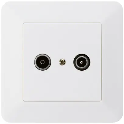 Presa di passaggio INC kallysto.trend R/TV 23dB bianco 