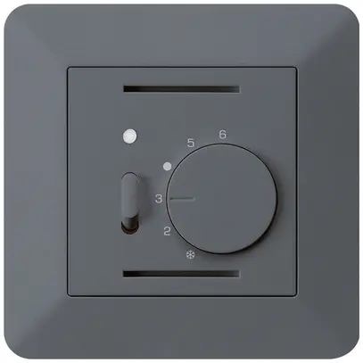 Termostato ambiente INC kallysto.trend antracite con interruttore 