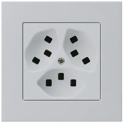 Presa INC Hager kallysto.pro 3×T23 C grigio chiaro 