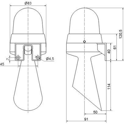 Avertisseur LED 424 24VAC/DC rouge 
