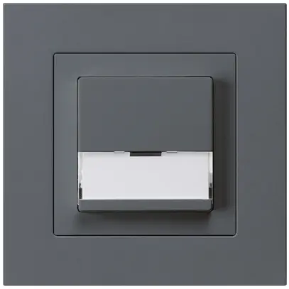 Poussoir de sonnerie ENC avec porte-étiquette A/1L kallysto.pro anthracite 