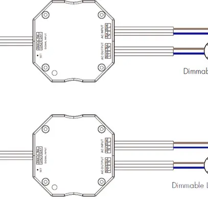 Regolatore INC DOTLUX 100…240V 1.5A 200W DALI IP20 alloggiamento in mat.sintet. 