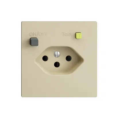 Prise ENC EDIZIOdue T13 FI 30mA F, vanille 