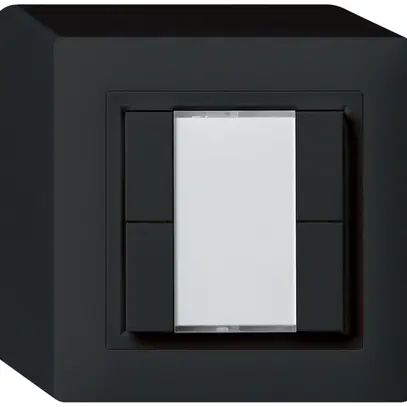 Poussoir universel AP 4×kallysto sans LED noir 