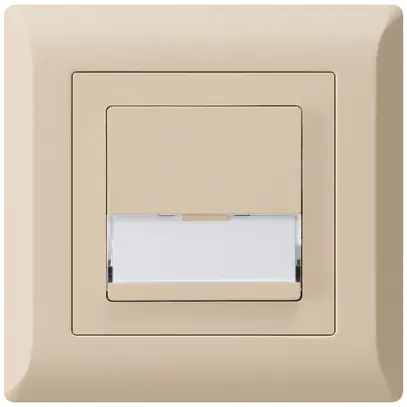 Poussoir de sonnerie ENC avec porte-étiquette A/1L kallysto.line beige 