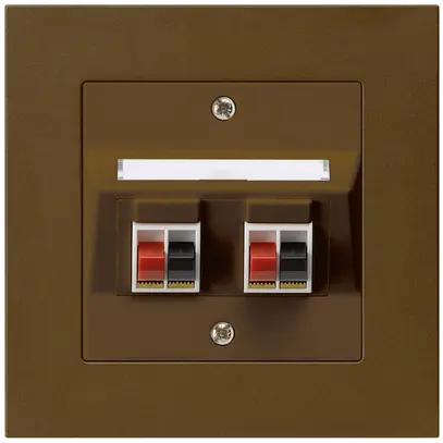 Presa INC audio kallysto.pro 2×marrone morsetto per 2 altoparlante 