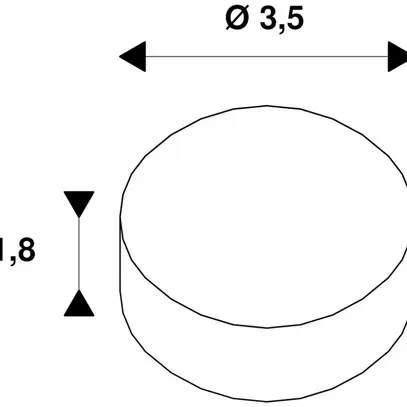 Reflektor SLV DASAR S/M Aluminium symmetrisch 15° Ø35mm Silber 