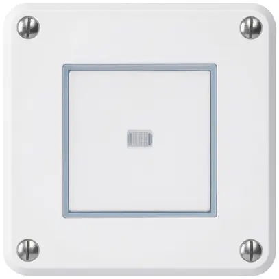 Contatto pulsante INC robusto IP55 bianco illuminato 