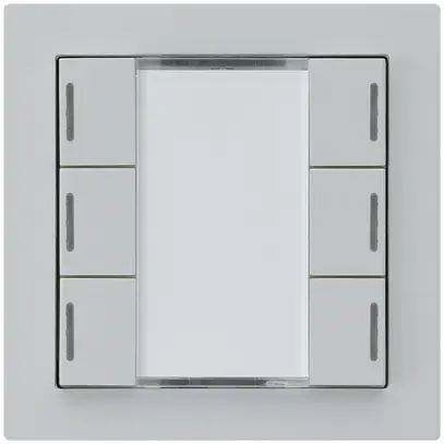 Tasto INC kallysto A KNX 6× LED RGB s/e-link grigio chiaro 