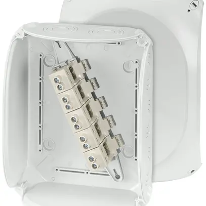 Boîte de dérivation AP Hensel KF G avec bornes 5×25mm² gris 