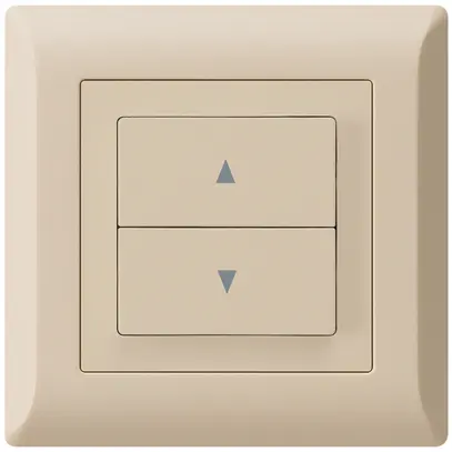 Interruttore per tapparelle INC kallysto.line con 2 tasti di comando beige 