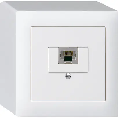 Scatola AP kallysto 1×RJ45s bianco 