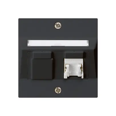 Kit di montaggio INC kallysto A cat.5e 1RJ45/u nero 