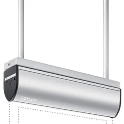 Luminaire de secours ESYLUX SLC LEDi SC/C montage suspendu 