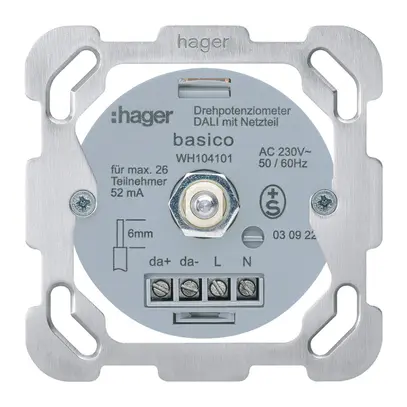 Intérieur pour variateur rotatif Hager DALI F 