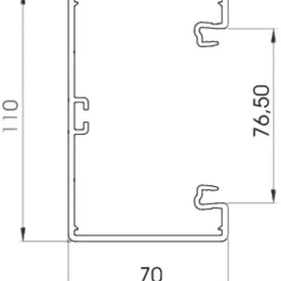 Profilo di base Bettermann PVC GK 70×110mm bianco puro 