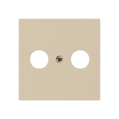 Placca frontale kallysto beige per R/TV 60×60mm 