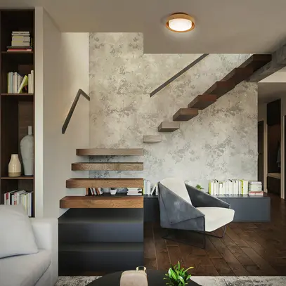 Deckenleuchte LEDVANCE ORBIS MADRID E27 2×0…10W Ø290mm Holz 