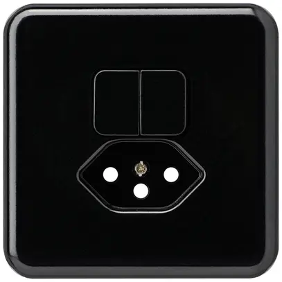 Kit frontale INC basico 86×86 nero per combinazione grd.I S1/tipo 13 per BOMI 