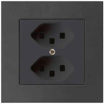 Presa INC kallysto.pro 2×T23 nero con morsetti a innesto 